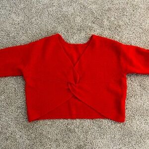 Women’s open back sweater